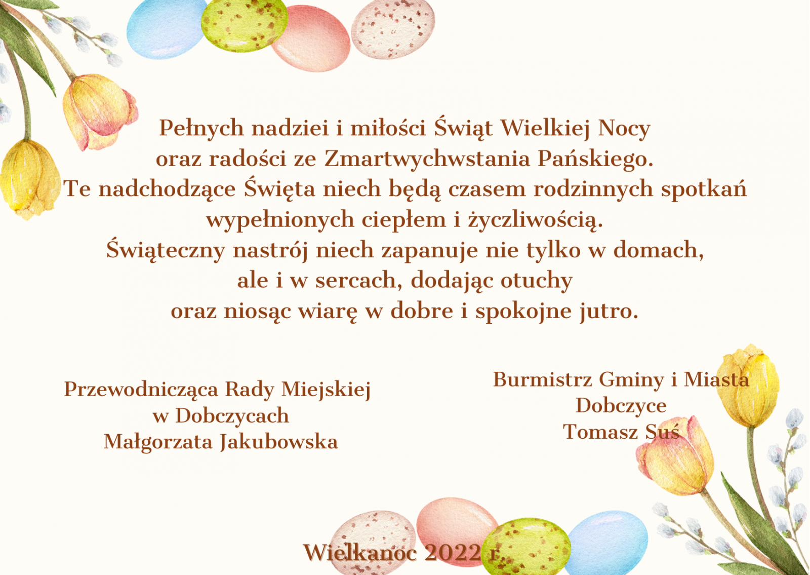 życzenia Wielkanocne