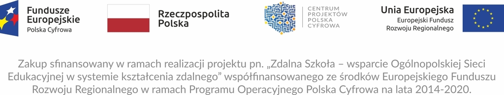 logotypy projektu "zdalana szkoła"
