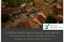 sprawozdanie burmistrza Pawła Machnickiego