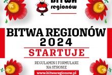 plakat informujący o konkursie Bitwa Regionów
