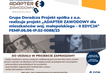 plakat naboru do projektu adapter zawodowy