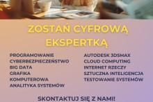 plakat informacyjny dotyczący projektu szkoleń dla kobiet