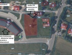 mapa z zaznaczoną działką nr 345 w Dziekanowicach przeznaczoną do sprzedaży