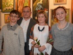 Wernisaż koronczarki pani Małgorzaty Budyn i wieczorek poetycki pana Kazimierza Budyna