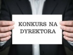 kartka z napisem: konkurs na dyrektora
