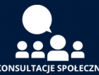 grafika z napisem konsultacje społeczne 
