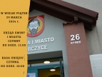 widok wejścia do budynku Urzędu Gminy i Miasta Dobczyce