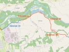 mapa nowych odcinków ścieżek rowerowych