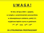 W dniu 18 lipca obsługa klientów w Urzędzie Stanu Cywilnego będzie tymczasowo ograniczona