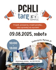 Plakat praomujący Pchli Targ.